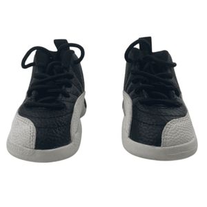 Air Jordan unisex kids black and white high top sneakers size 4C